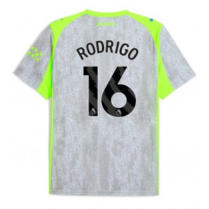 Lacne Muži Futbalové dres Manchester City Rodri Hernandez #16 2025-26 Krátky Rukáv - Tretina